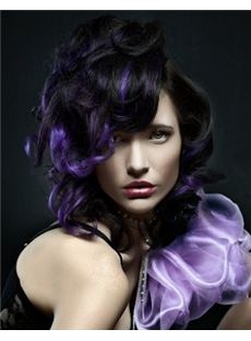 Top Quality Medium Sepia Female Wavy Vogue Wigs 14 Inch