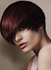 Outstanding Short Red Female Straight  Wigs 8 Inch