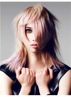 Dynamic Feeling from Medium Blonde Female Straight Vogue Wigs 14 Inch
