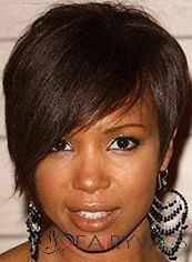 Wigs For Sale Short Sepia Female Straight Vogue Wigs 8 Inch