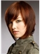 Fantastic Short Red Female Straight Vogue Wigs 12 Inch
