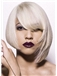 Cheap Colored Short Blonde Female Straight Vogue Wigs 12 Inch