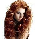Inexpensive Medium Red Female Wavy Vogue Wigs 18 Inch