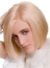 Online Short Blonde Female Straight Vogue Wigs 12 Inch
