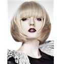 Impressive Short Blonde Female Straight Vogue Wigs 12 Inch