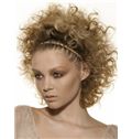Concise Short Blonde Female Wavy Vogue Wigs 10 Inch