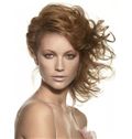 Glitter Medium Blonde Female Wavy Vogue Wigs 14 Inch