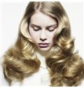 Sparkle Long Blonde Female Wavy Vogue Wigs 20 Inch