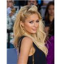 Shinning Long Blonde Female Paris Hilton Wavy Celebrity Hairstyle 20 Inch