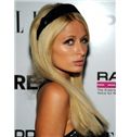 New Long Blonde Female Paris Hilton Straight Celebrity Hairstyle 20 Inch