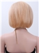 100% Human Hair Blonde Short Straight Wigs 8 Inch Full Lace