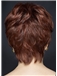 Human Hair Brown Short Capless Straight Wigs 8 Inch