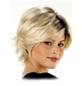 Wavy Blonde Lace Front Short Wigs 12 Inch