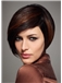 Human Hair Red Short Capless Straight 12 Inch Wigs