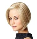Attractive Full Lace Short Straight Blonde Human Hair Wig