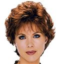 Attractive Short Wavy Red 10 Inch Real Human Hair Wigs