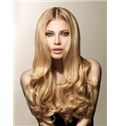 Best Full Lace Long Wavy Blonde Indian Remy Hair Wig