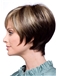 Concise Short Straight Gray 10 Inch Indian Remy Hair Wigs