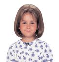 Custom Super Charming Short Brown 100% Indian Remy Hair Kids Wigs 12 Inch