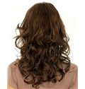 Discount Full Lace Medium Wavy Brown Hair Wig