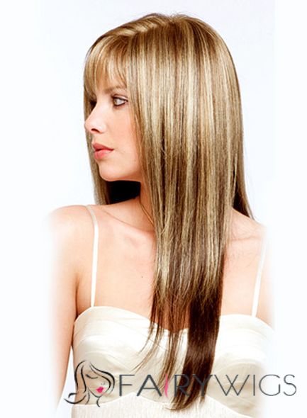 Discount Long Straight Blonde 22 Inch Indian Remy Hair Wigs
