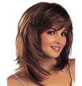 Dynamic Feeling from Short Straight Brown 12 Inch Human Hair Wigs
