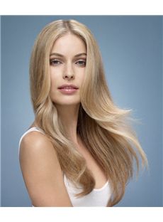 Exquisite Full Lace Medium Wavy Blonde Hair Wig