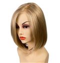Faddish Full Lace Short Straight Blonde Indian Remy Hair Wig