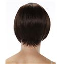 Fantastic Full Lace Short Straight Brown Remy Hair Wigs