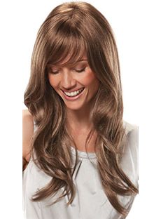 Fantastic Long Wavy Brown 20 Inch Indian Remy Hair Wigs