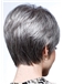 Inexpensive Short Straight Gray 8 Inch Indian Remy Hair Wigs