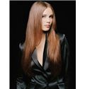 New Fashion Lace Front Long Straight Blonde Natural Human Hair Wig
