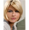 New Impressive Full Lace Short Straight Blonde Remy Hair Wig