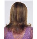 Online Wigs Full Lace Medium Wavy Brown Remy Hair Wig