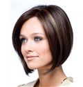 Outstanding Full Lace Short Straight Black Remy Hair Wig