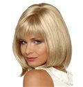 Outstanding Medium Straight Blonde 14 Inch Indian Remy Hair Wigs
