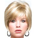 Perfect Short Straight Blonde 10 Inch Real Hair Wigs