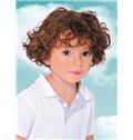 Quality Wigs Short Brown 100% Indian Remy Hair Kids Wigs 8 Inch