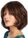 Quality Wigs Short Wavy Brown 12 Inch Indian Remy Hair Wigs