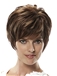 Quality Wigs Short Wavy Brown 10 Inch Human Hair Wigs