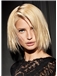Soft Lace Front Short Straight Blonde Top Indian Remy Hair Wig