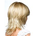 Stunning Full Lace Medium Straight Blonde Remy Hair Wig