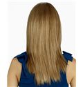 Super Smooth Full Lace Medium Straight Blonde Remy Hair Wig