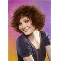 Sweet Full Lace Short Wavy Red Remy Hair Wig