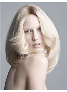 The Fresh Full Lace Medium Wavy Blonde Remy Hair Wig