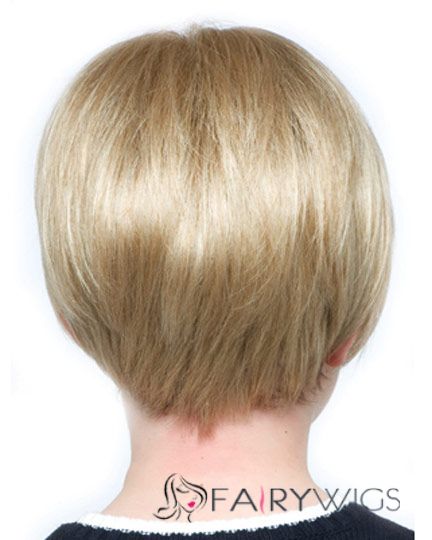 Vogue Wig Short Blonde 100% Indian Remy Hair Kids Wigs 8 Inch