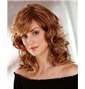 Wholesale Medium Wavy Red 16 Inch Real Human Hair Wigs
