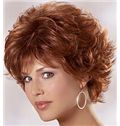 Wigs For Sale Short Wavy Red 10 Inch Indian Remy Hair Wigs