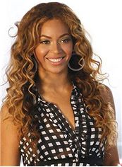 Lace Front Medium Wavy Beyonce Knowles' Human Hair Wigs