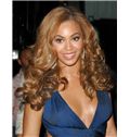 Stunning Lace Front Beyonce Knowles' Wigs Medium Wavy Human Hair